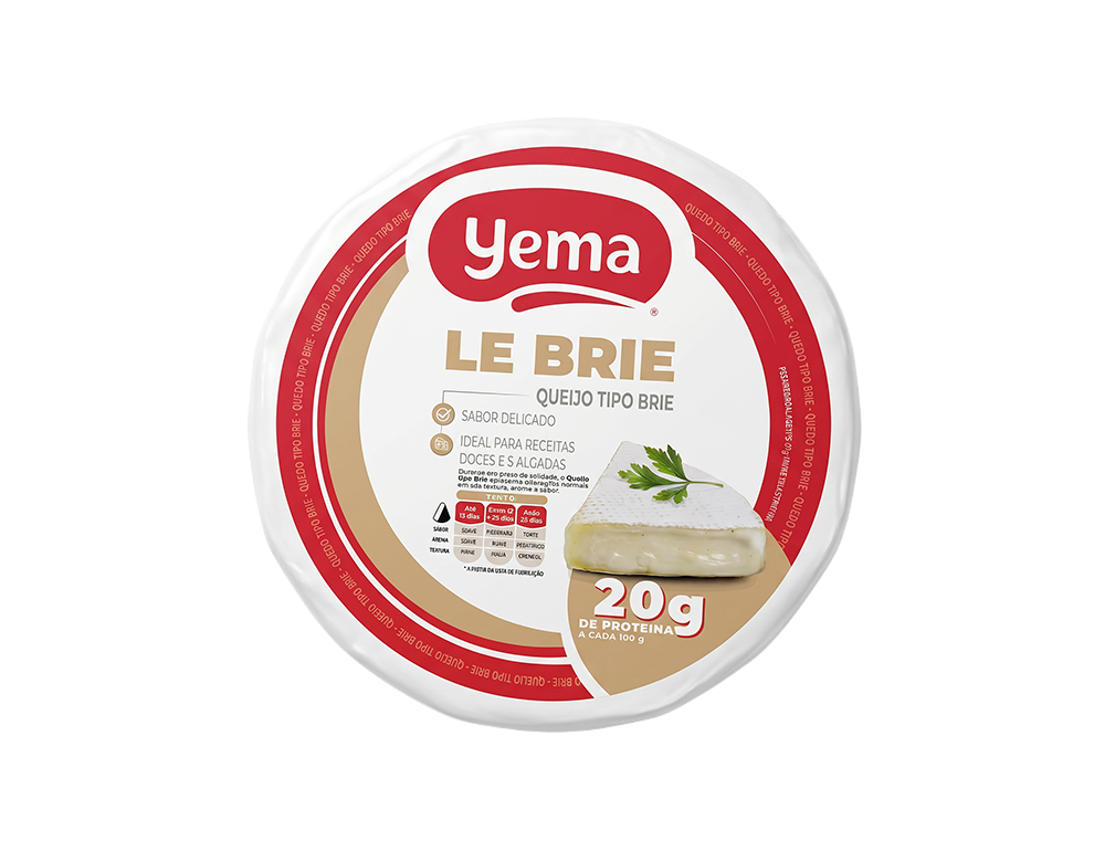 QUEIJO BRIE FORMA YEMA 1 KG (CX 3 PÇ)
